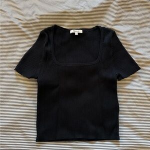 Madewell Rib Knit Cropped T-Shirt